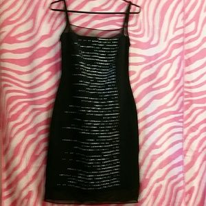 New Black Cache Sequin Stretch Dress